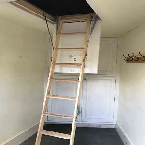 Deluxe wooden ladder in Winchester boot room